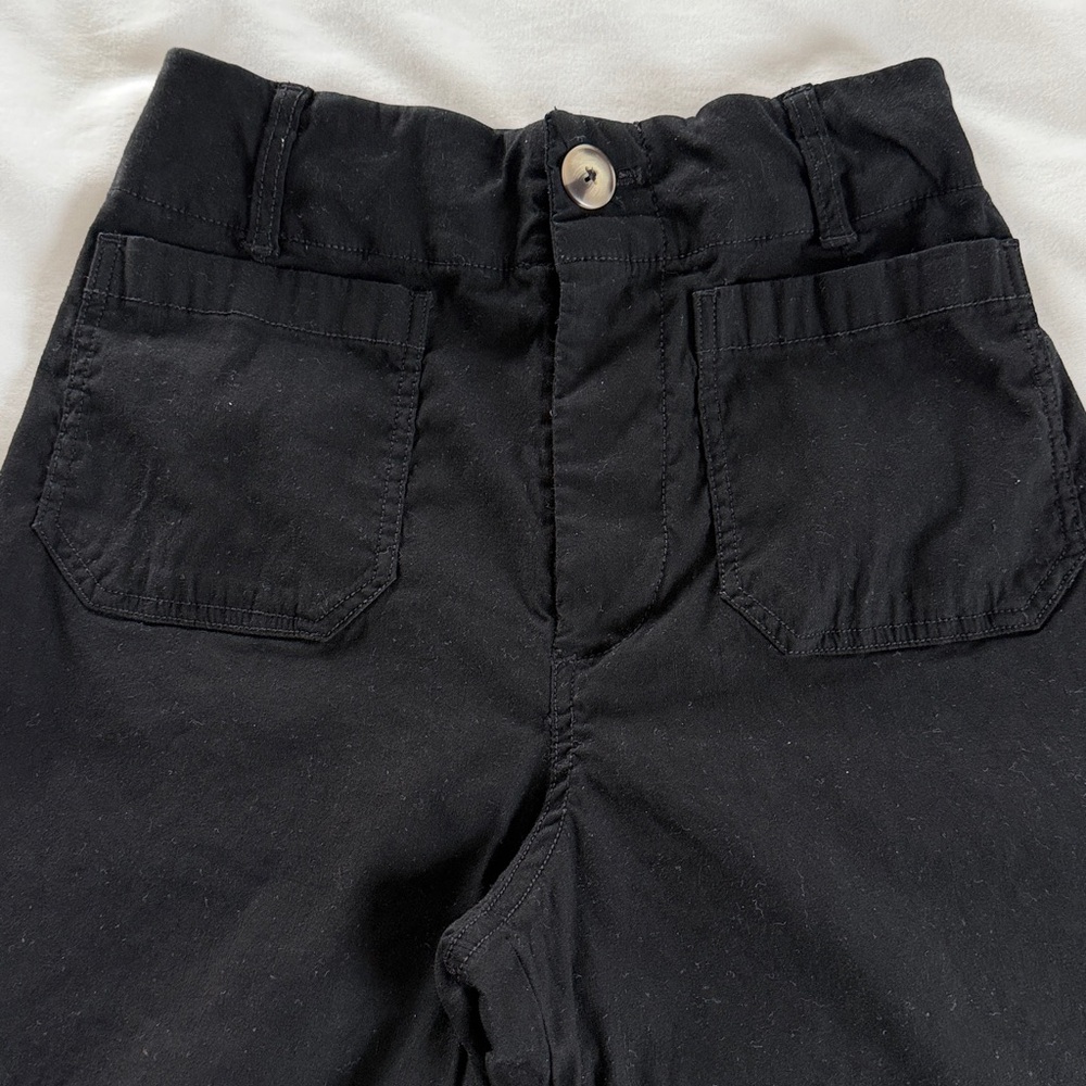 Maeve The Collette High Rise Cropped Wide Leg Pant Black 26 Anthropologie - Picture 7 of 16